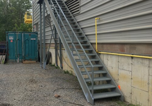 Waste treatment plant - staircase 